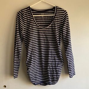 Old Navy Maternity, M, blue and white stripe